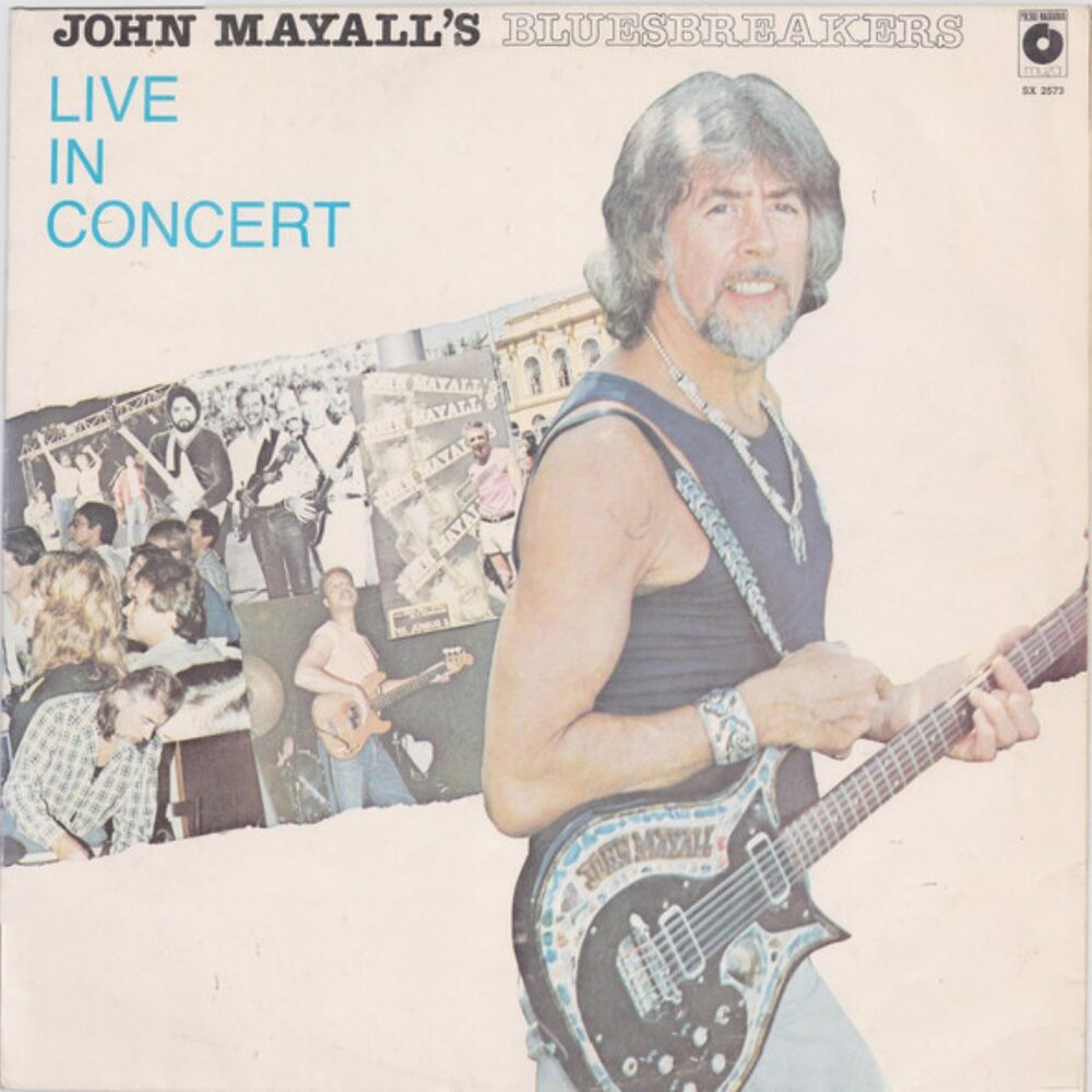 john mayall bluesbreakers live in concert 1982 rare poland blues lp - usa union